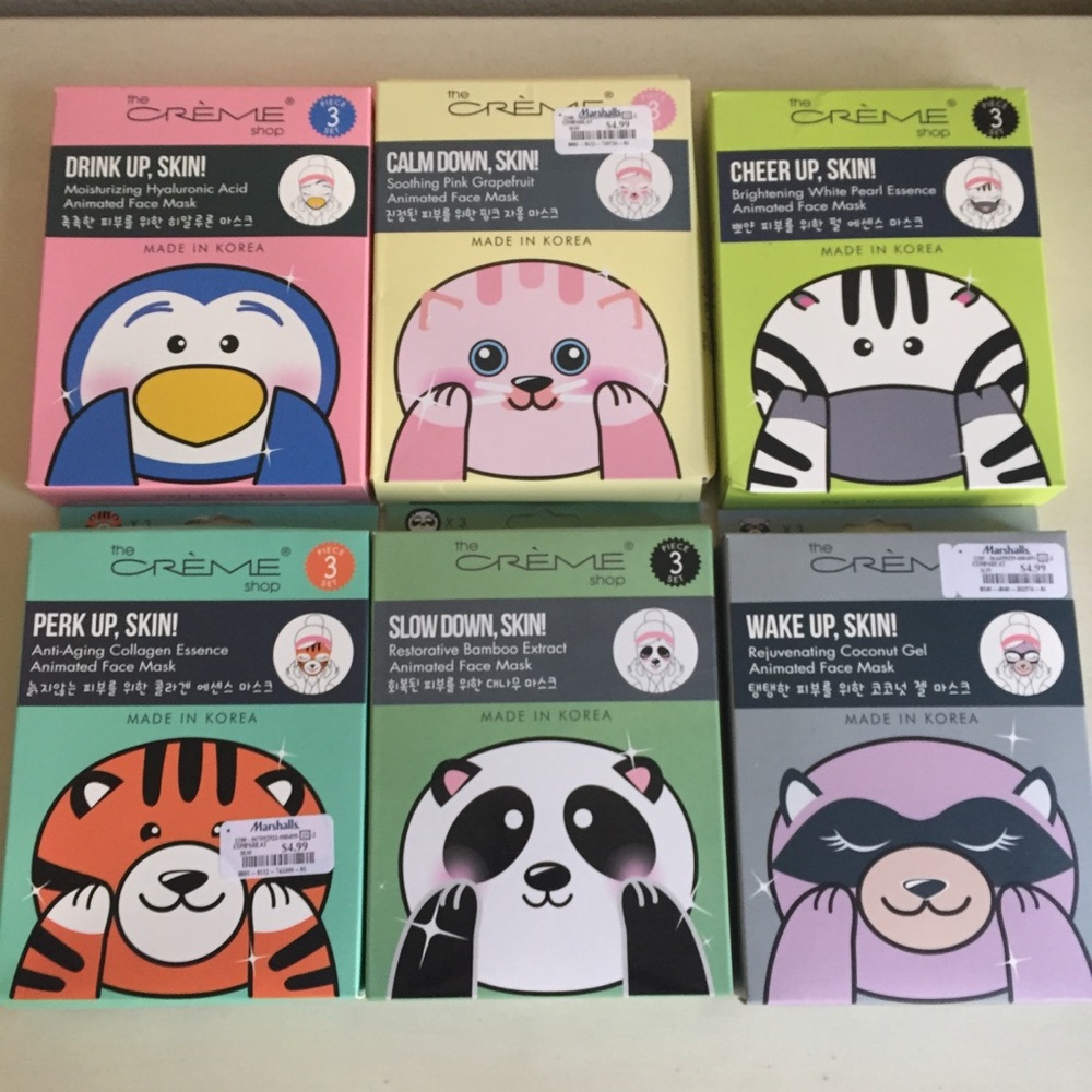 The Creme Shop animal mask bundle